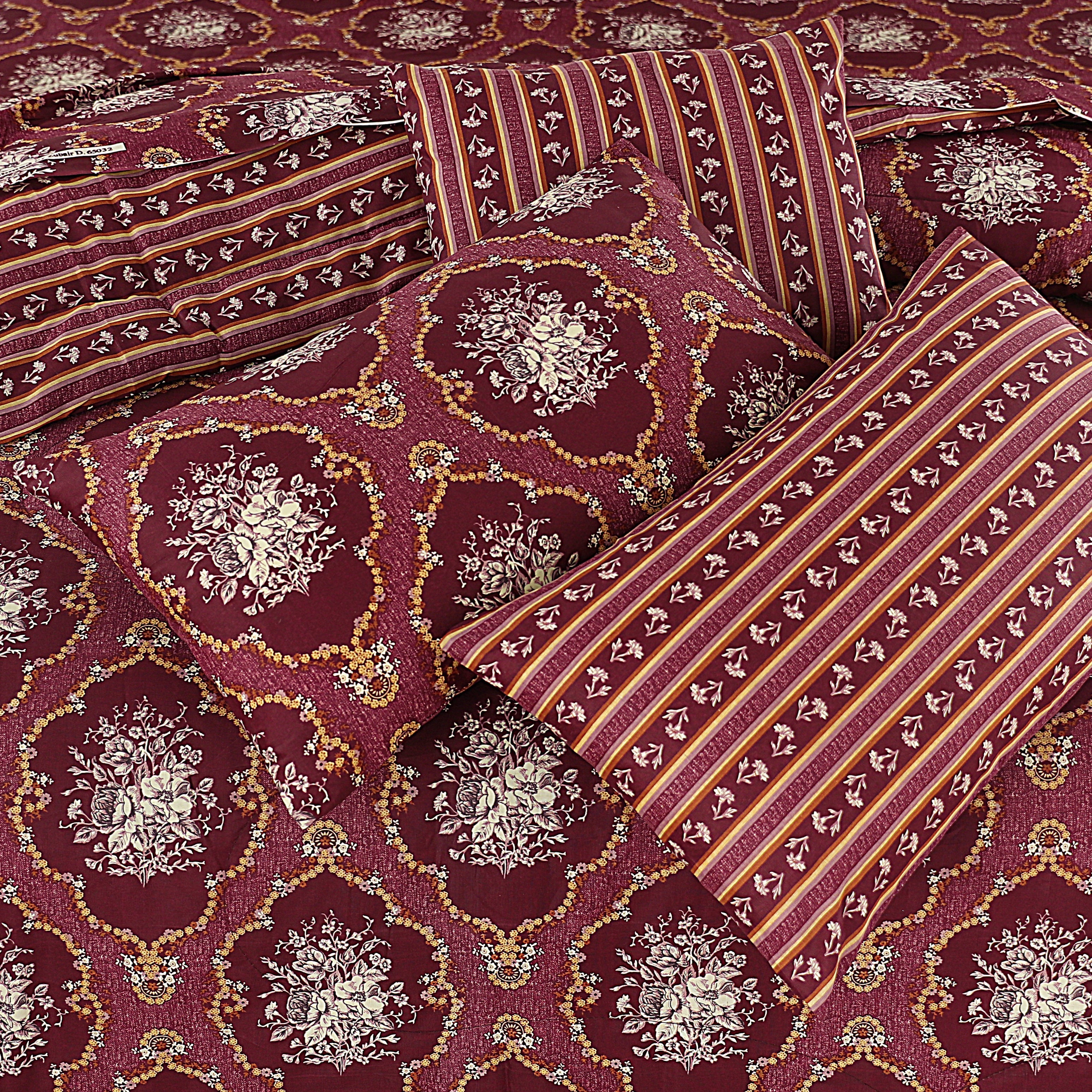 7 Pcs Comforter Set King Size Design KCC 73