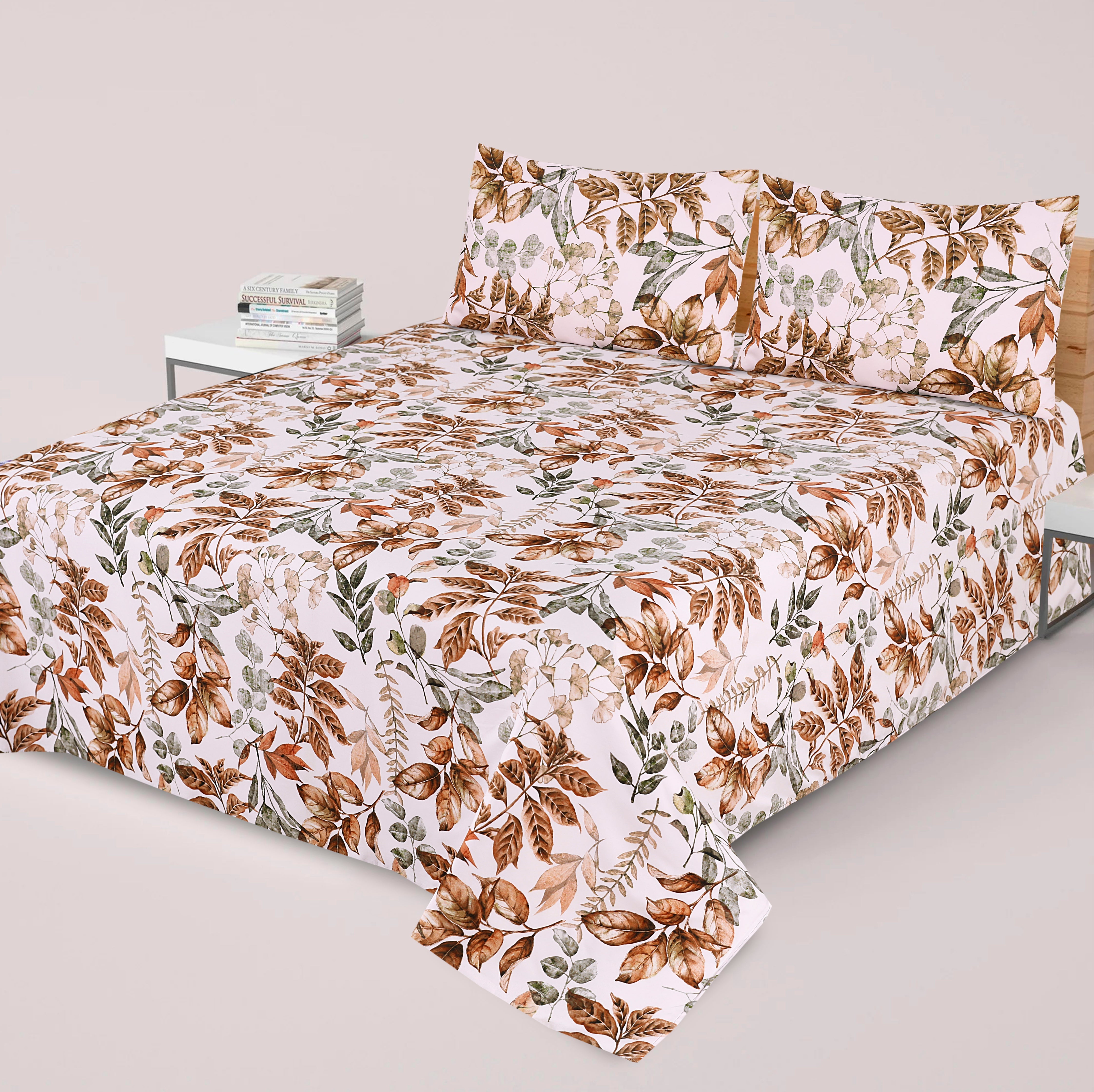 3 Pcs Premium soft cotton Bed sheet C-43
