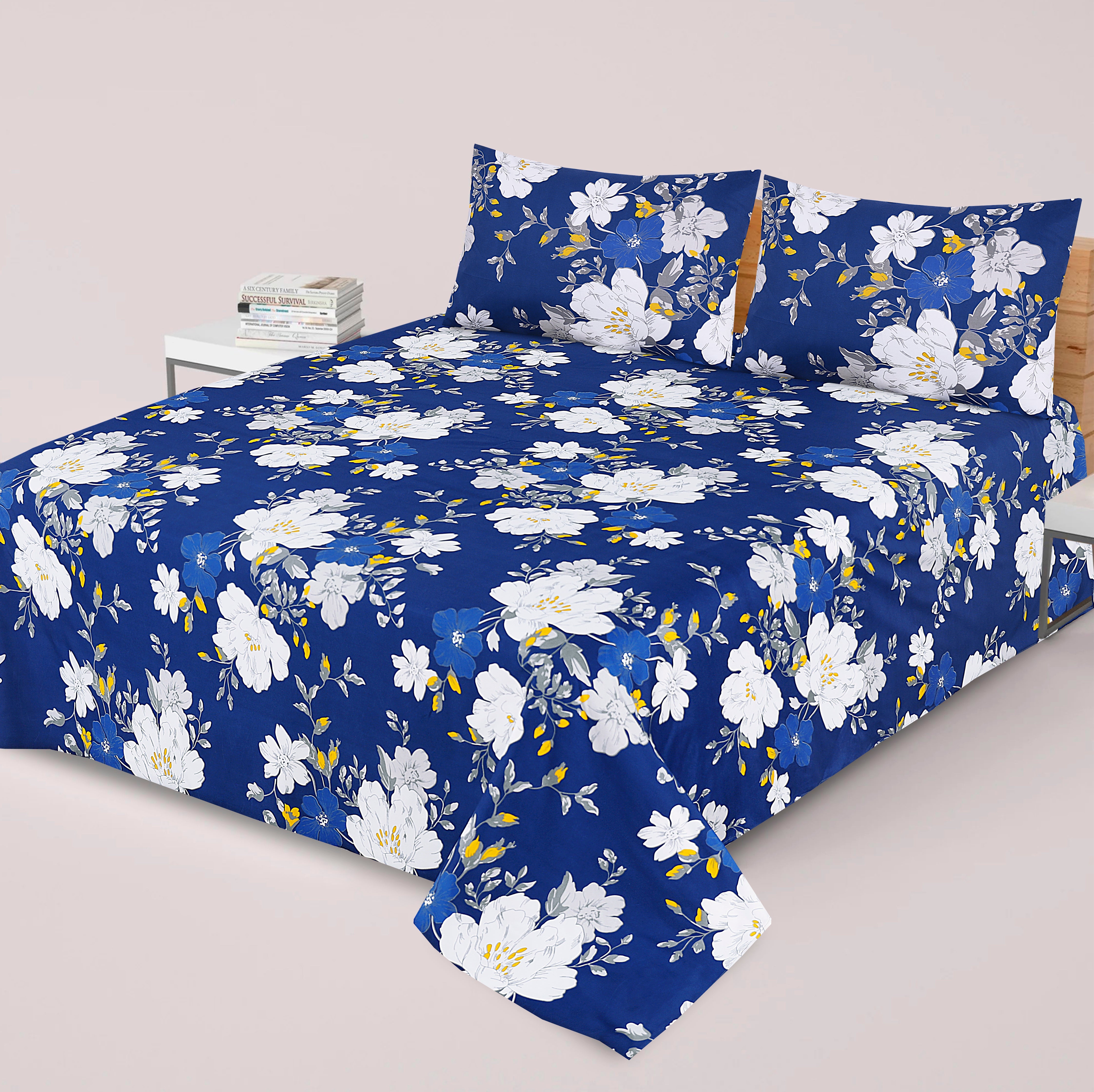 3 Pcs Premium soft cotton Bed sheet C-44