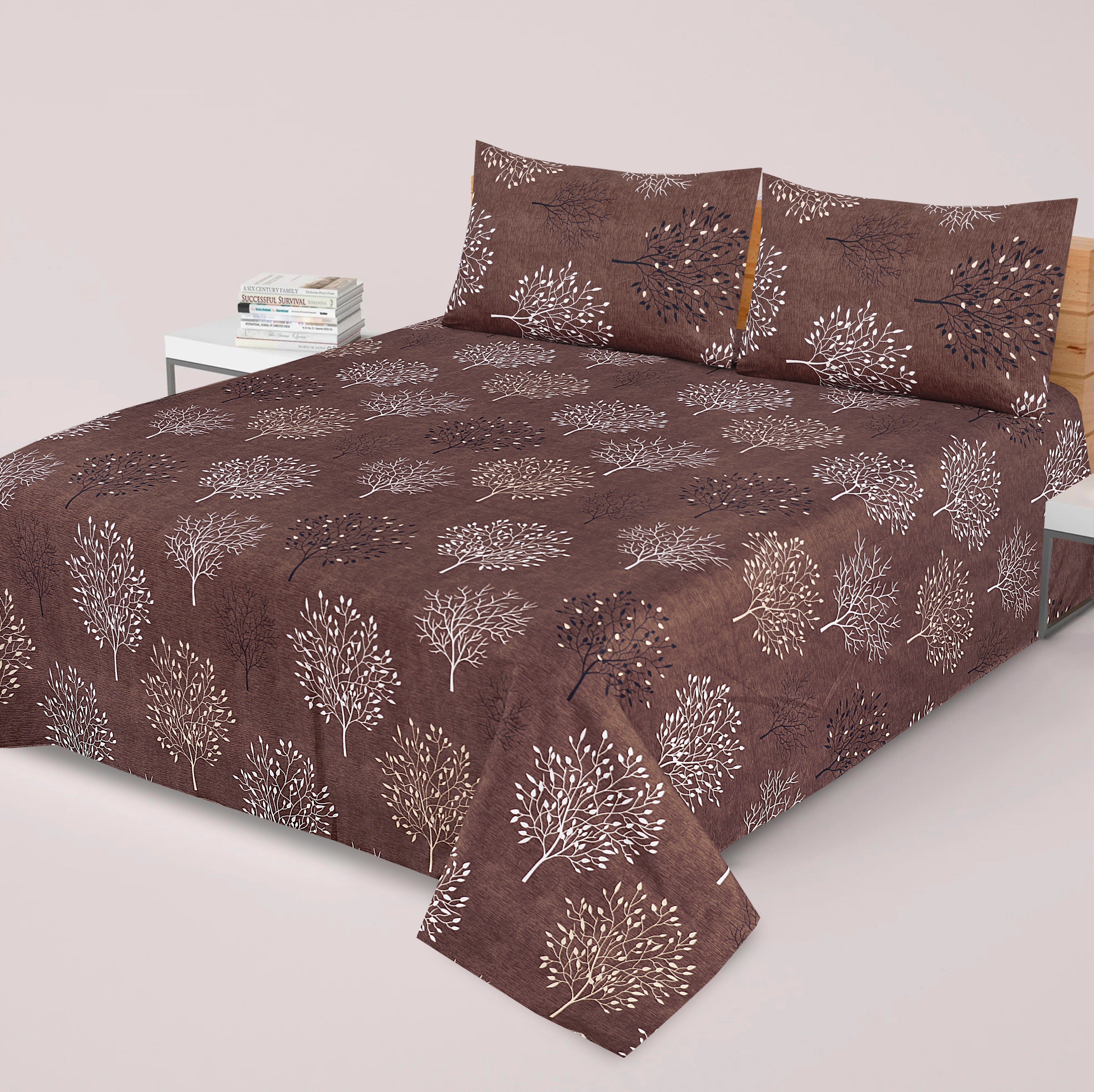 3 Pcs Premium soft cotton Bed sheet C-40