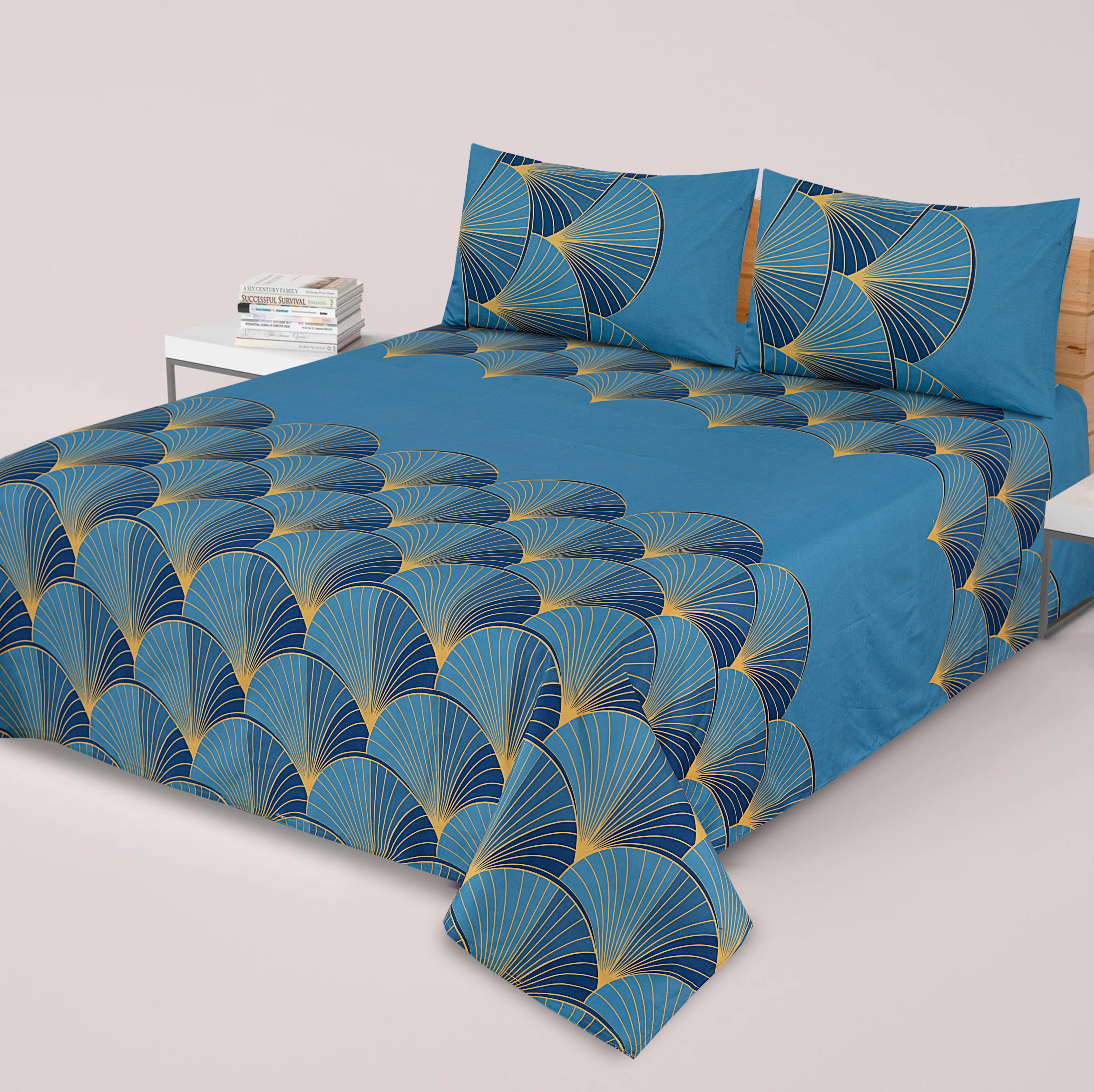3 Pcs Premium soft cotton Bed sheet C-29