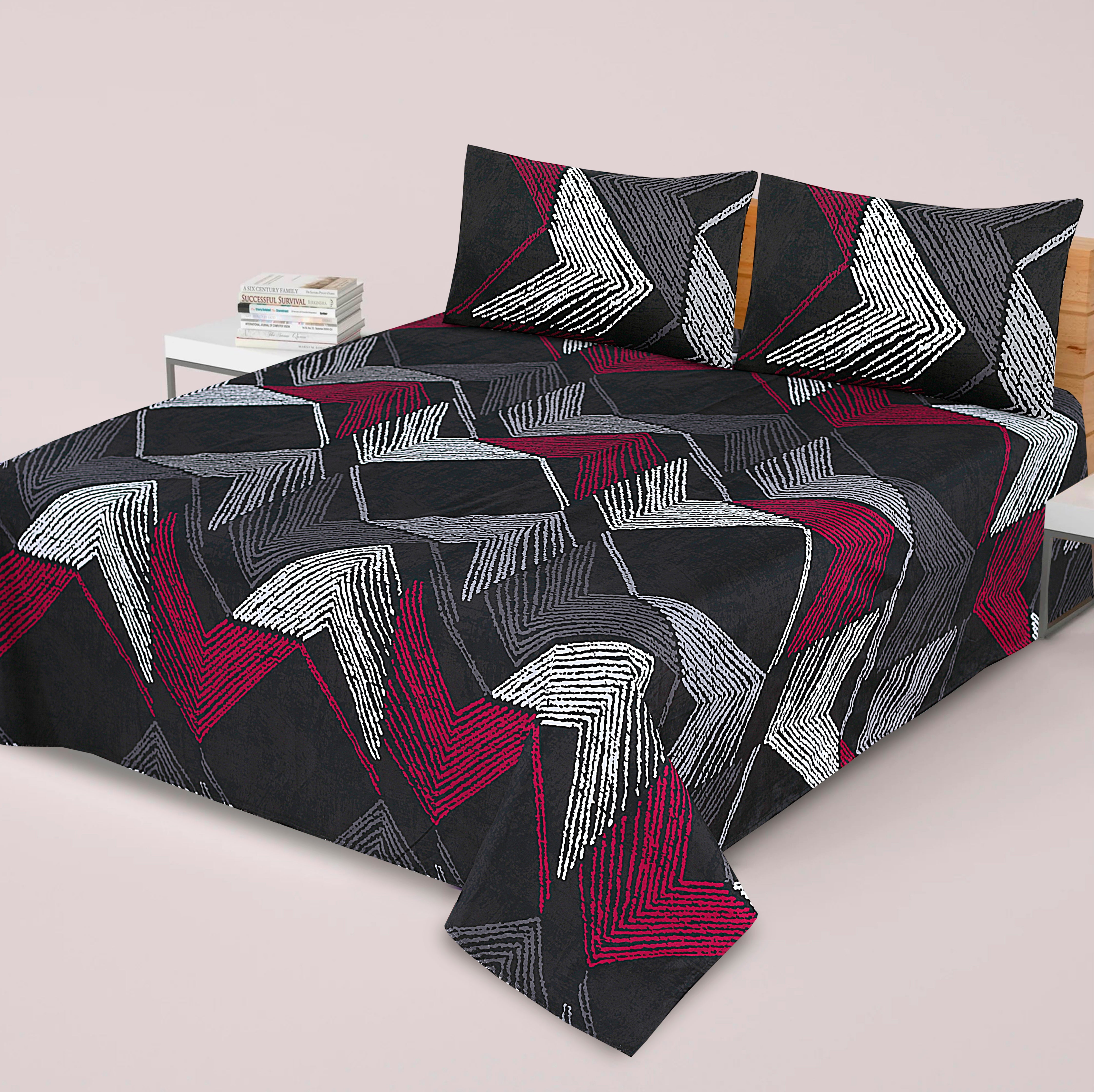 3 Pcs Premium soft cotton Bed sheet C-27