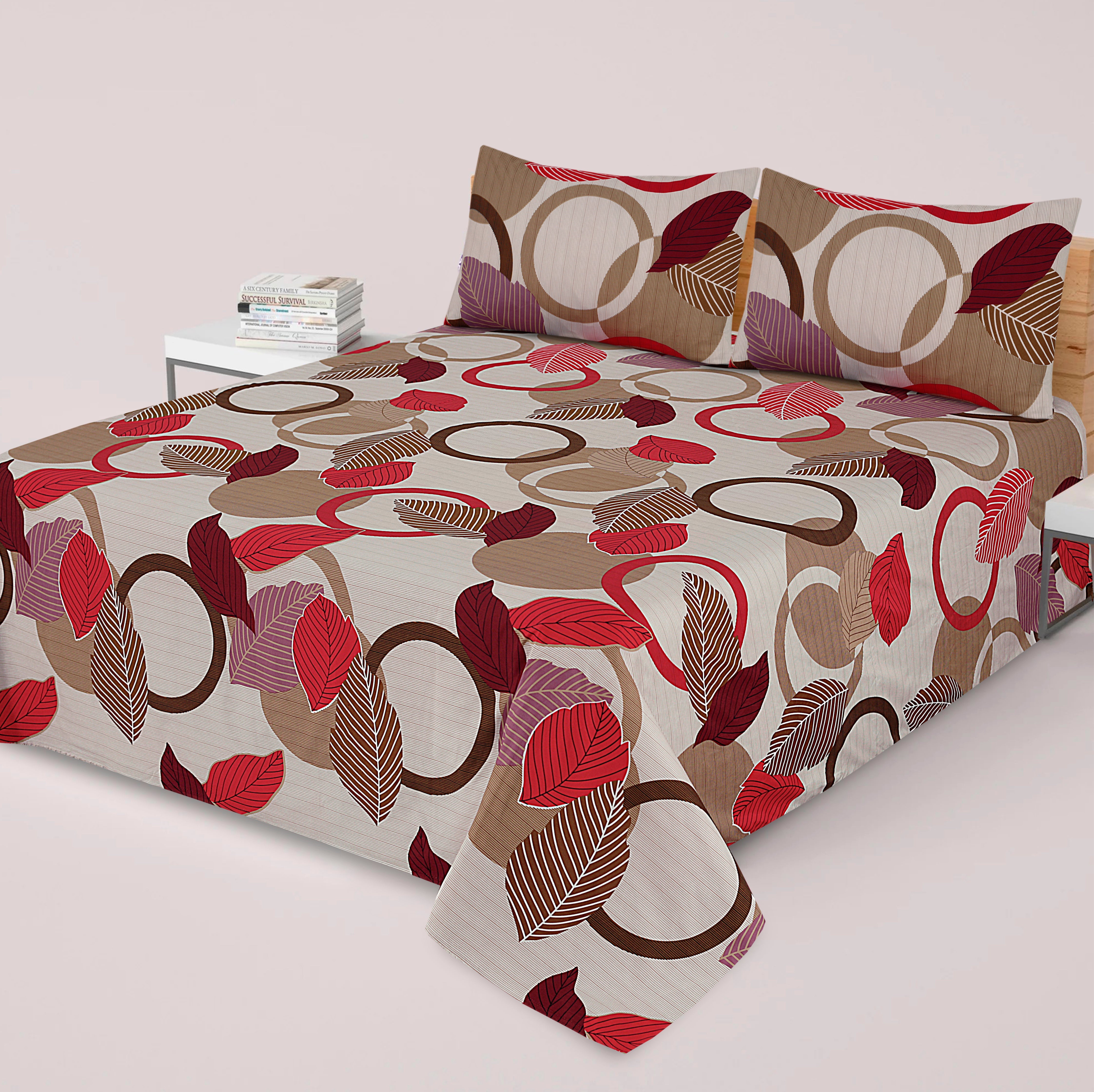 3 Pcs Premium soft cotton Bed sheet C-15