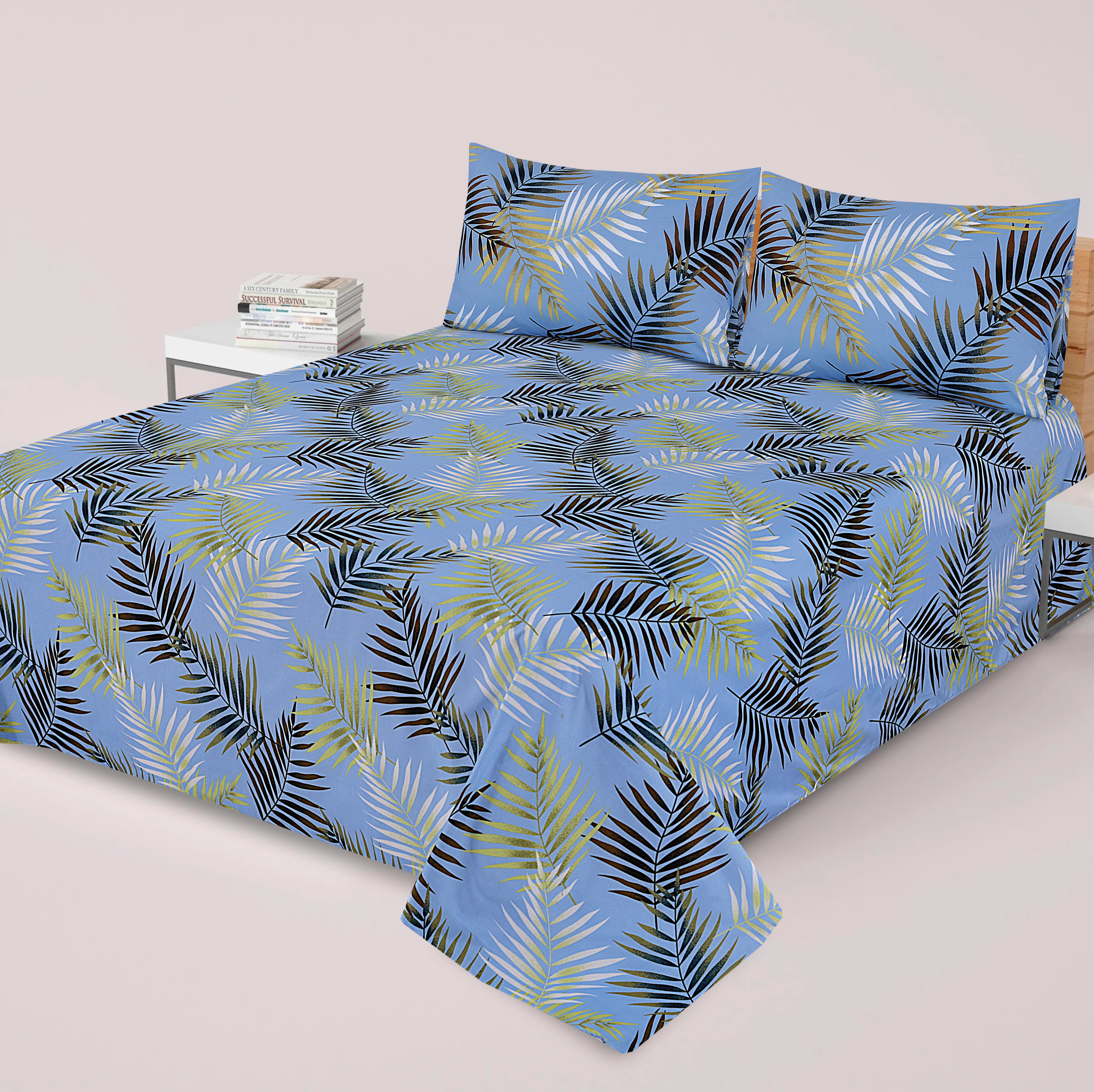3 Pcs Premium soft cotton Bed sheet C-13