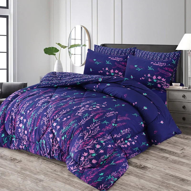 7 Pcs Comforter Set King Size Design KCC 60