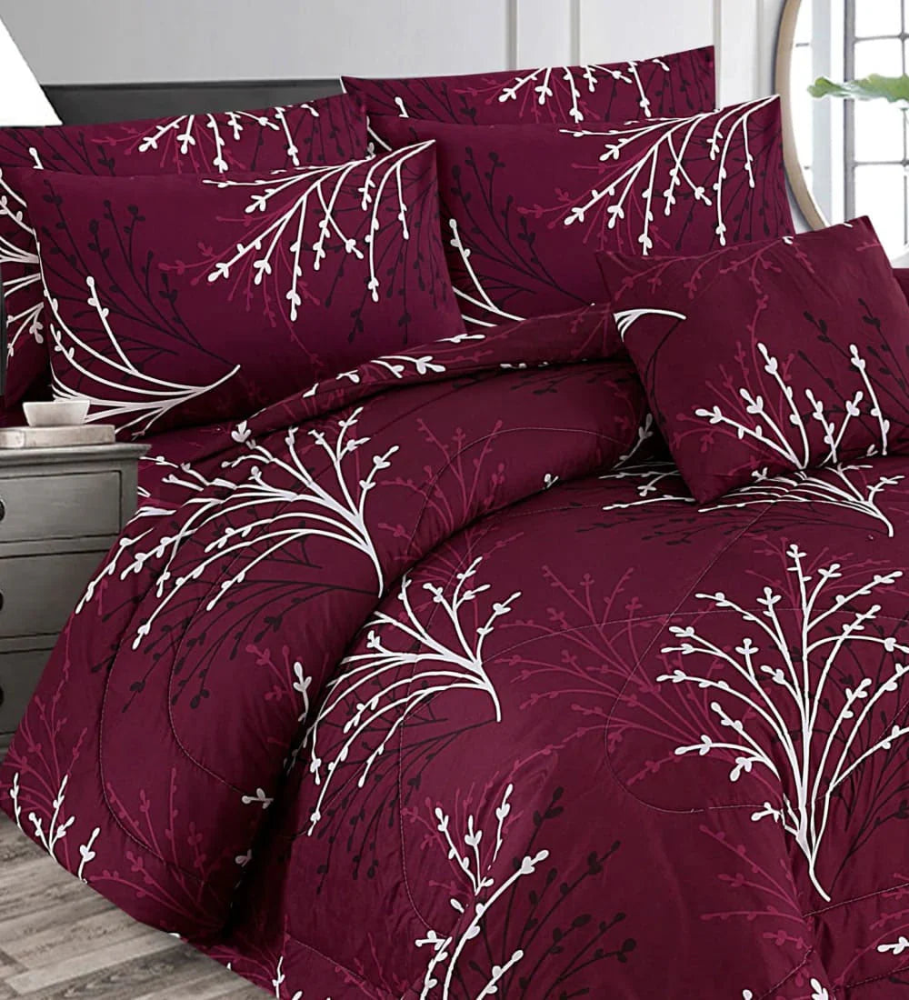 7 Pcs Comforter Set King Size Design KCC 56