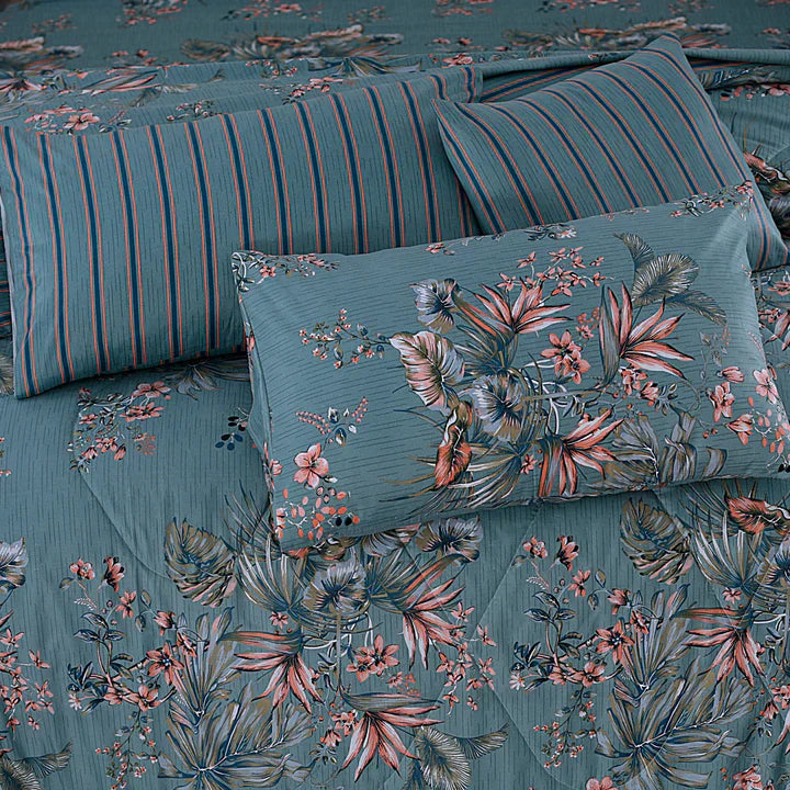 7 Pcs Comforter Set King Size Design KCC 58