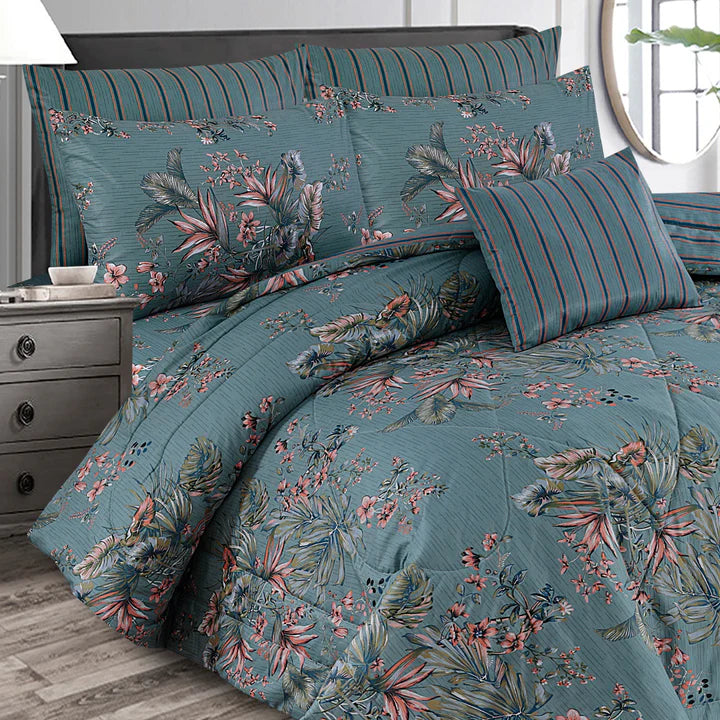 7 Pcs Comforter Set King Size Design KCC 58