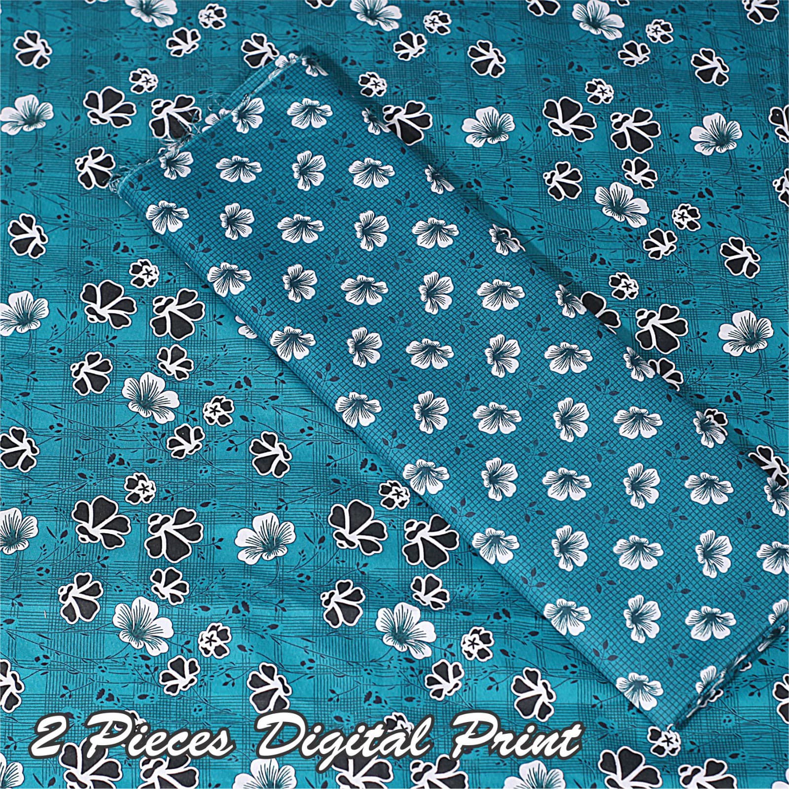 2 Piece – Cotton Digital Print Suit ( Design LS2)