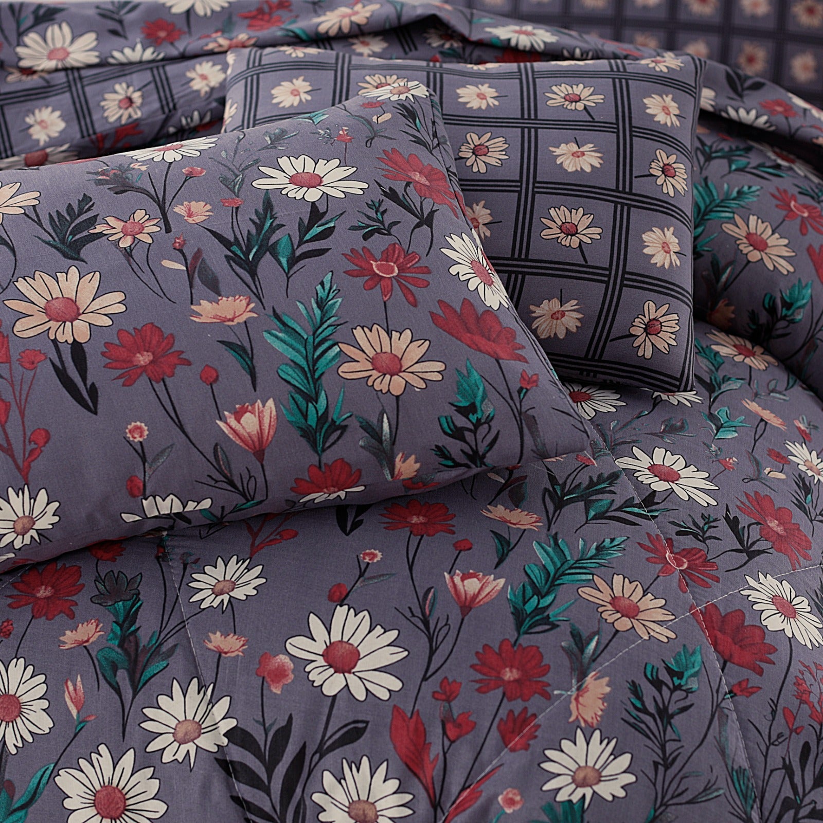7 Pcs Comforter Set King Size Design KCC 55