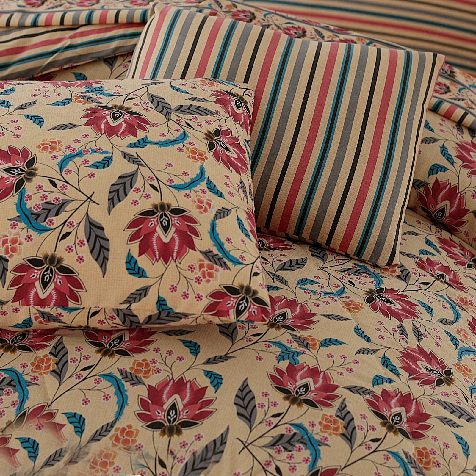 7 Pcs Comforter Set King Size Design KCC 29