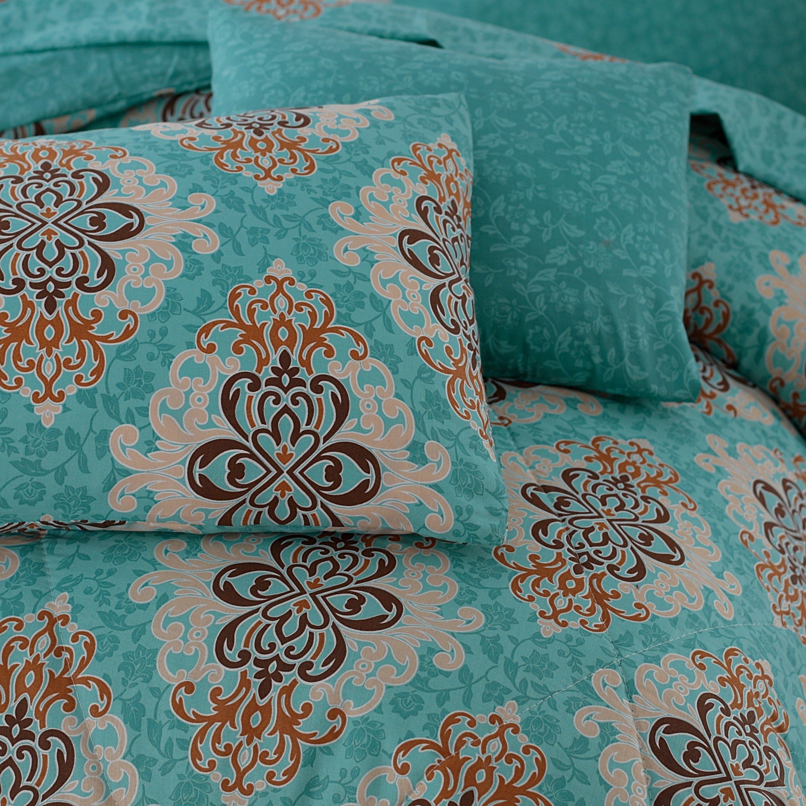 7 Pcs Comforter Set King Size Design KCC 49
