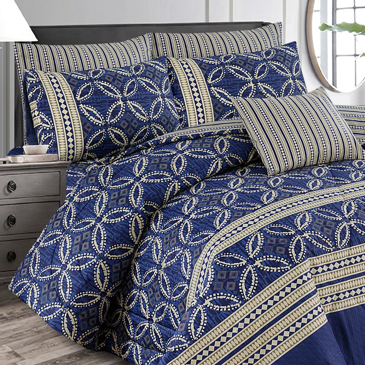 7 Pcs Comforter Set King Size Design KCC 21