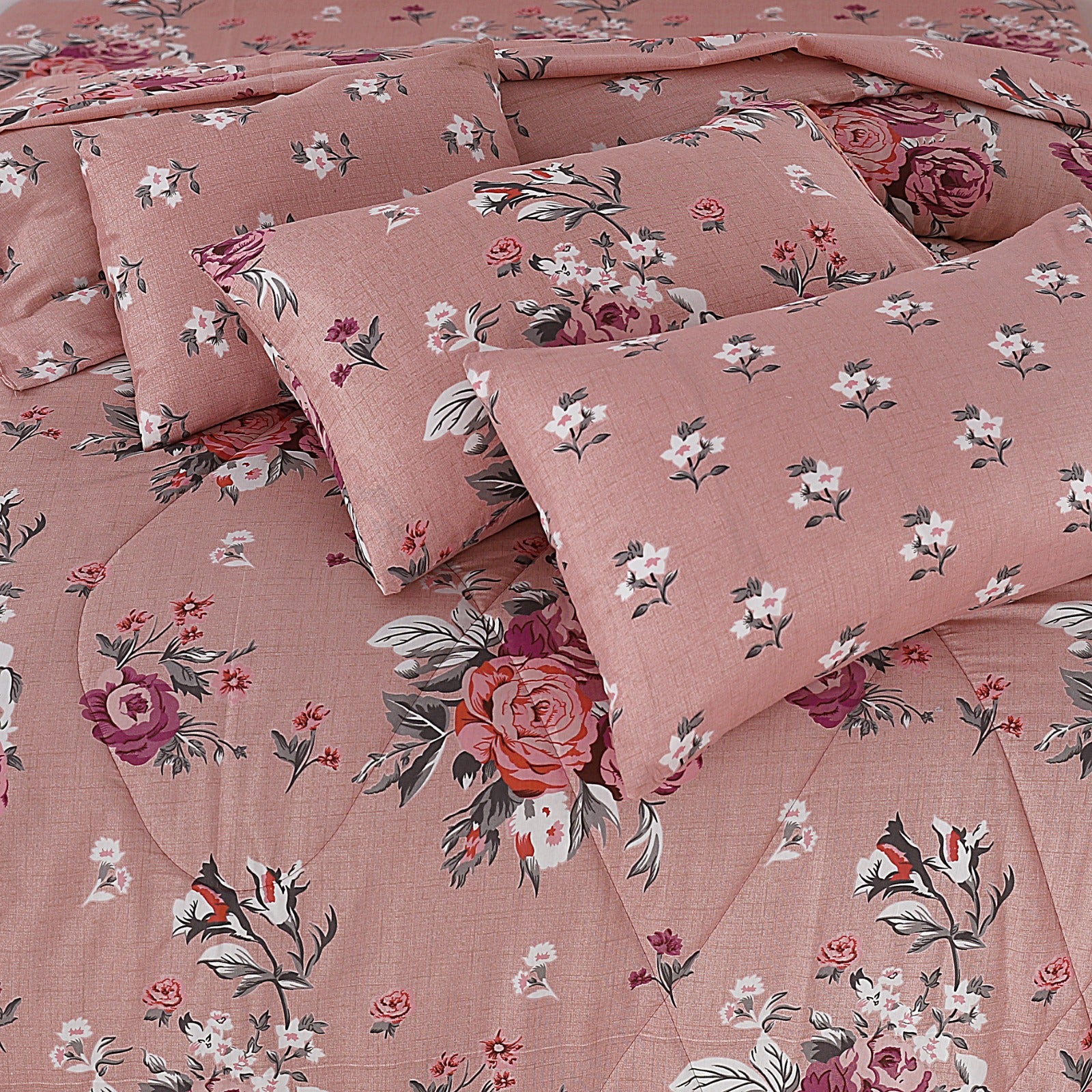 7Pcs Comforter Set King Size Design KCC 39