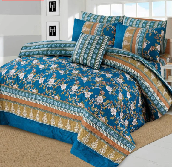 7 Pcs Comforter Set King Size Design KCC 71
